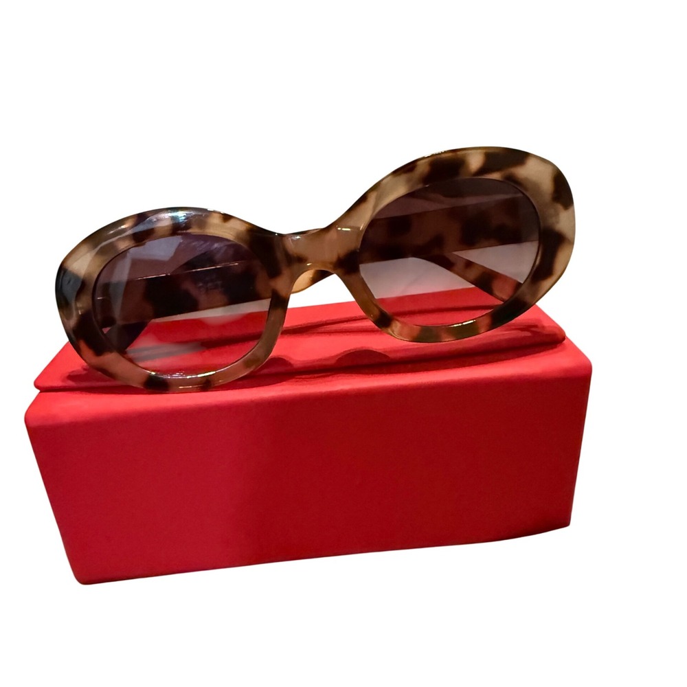 LOFT Tortoiseshell Oval Sunglasses LG56219 EW GN2 CE